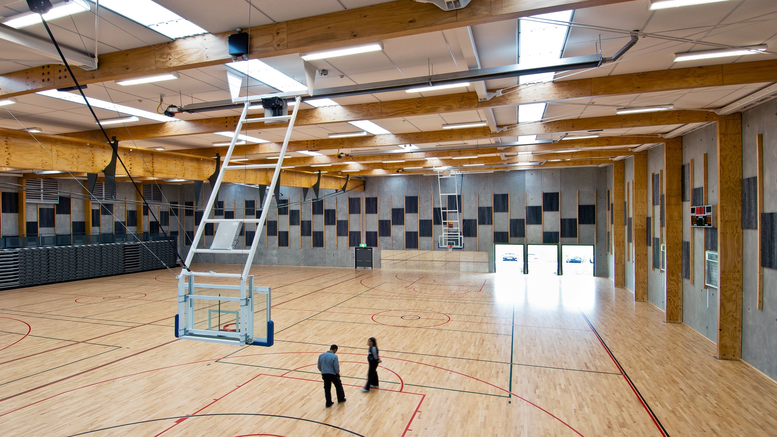 Nga Purapura Sports Centre - Oversized triton sports panels